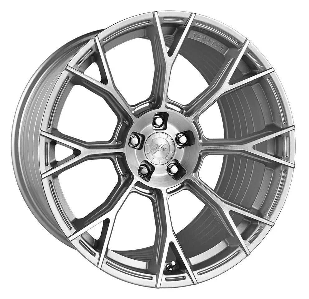 Vertini RFS2.7, Flat Concave Profile Profile, 20X9, 5x100 to 5x132, ET15 to 45, CB54.1 to 84.1, SILVER BRUSH - Image 1