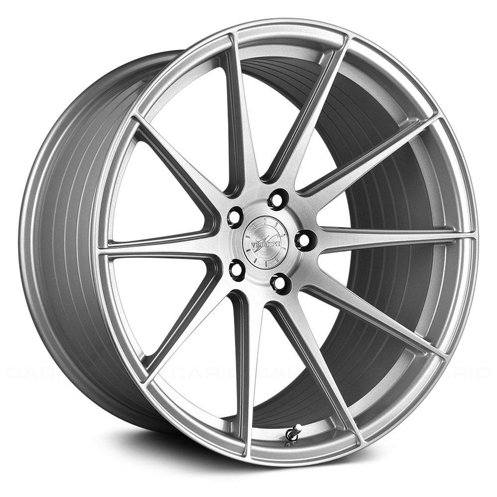Vertini RFS1.3, Flat Concave Profile Profile, 19X8.5, 5x100 to 5x132, ET24 to 45, CB54.1 to 84.1, Brush Silver Machine - Image 1