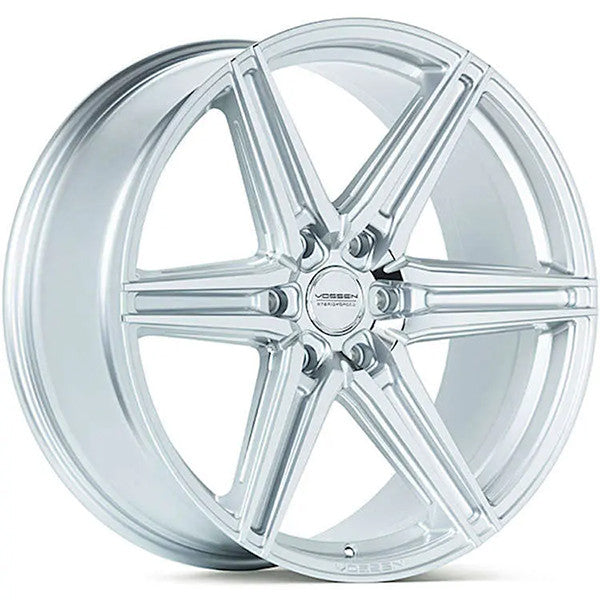 Vossen Wheel HF62 24X10 6x139.7 Deep Concave Profile ET25 CB106.1 Silver Polsihed - Image 1
