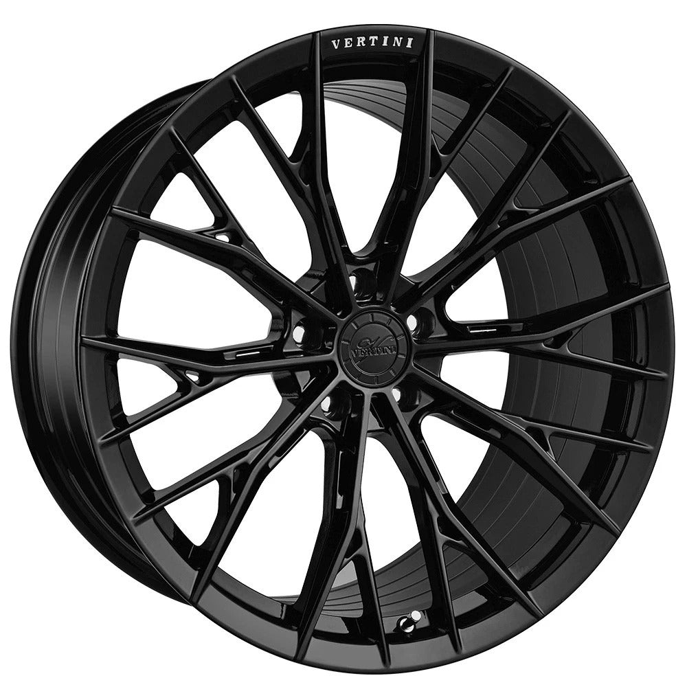 Vertini RFS2.8, Deep Concave Profile Profile, 20X11, 5x100 to 5x132, ET21 to 55, CB54.1 to 84.1, FULL GLOSS BLACK - Image 1