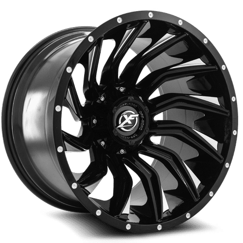 XF Offroad XF-224, 20x9, 5x127/5x139.7, ET12, CB78.1, Gloss Black Milled