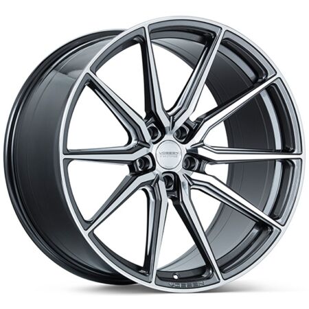 Vossen Wheel HF3 20X9 5x112 Flat Concave Profile ET25 CB66.5 Gloss Graphite Polished - Image 1