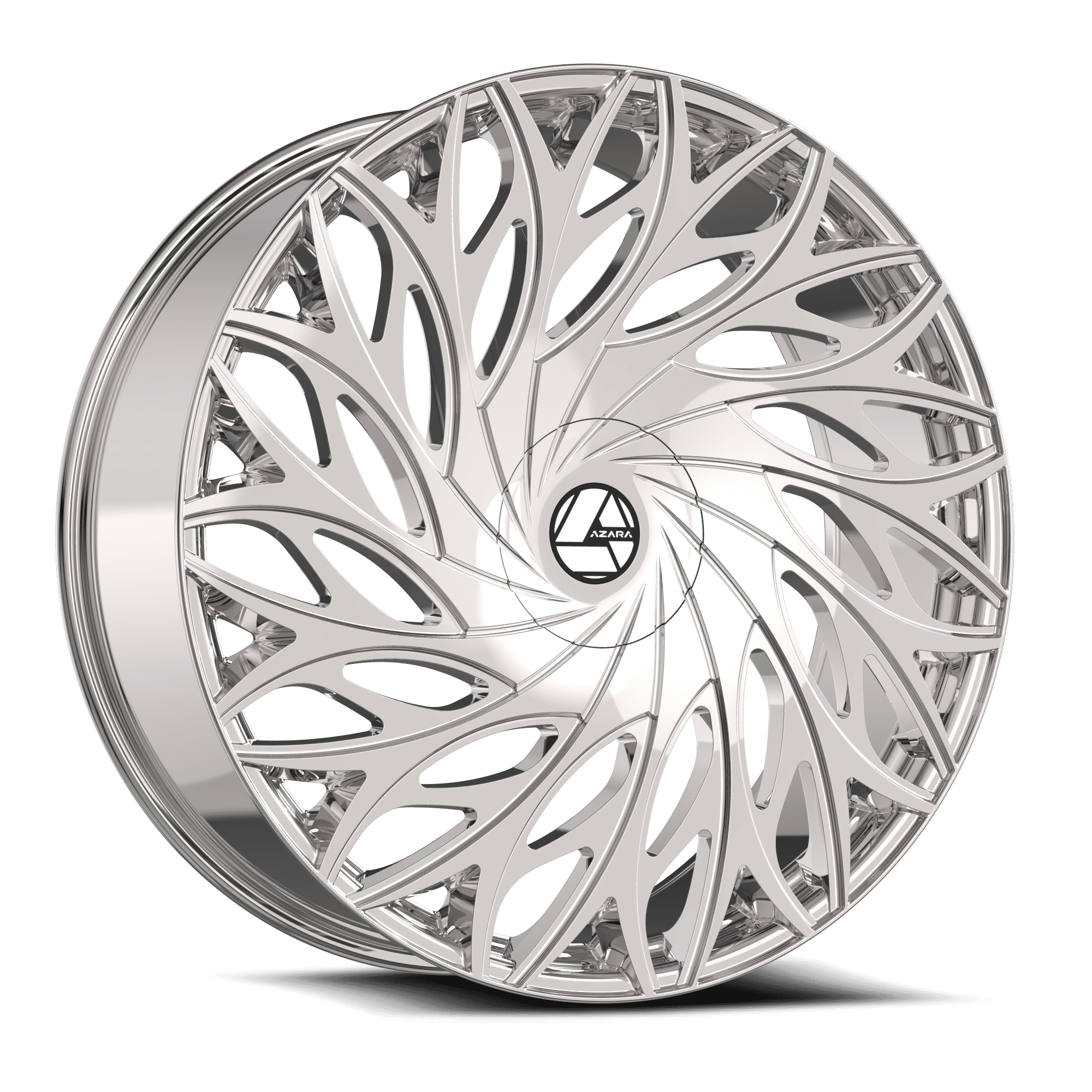 Azara AZA-525, 22x9.5, 5x120/5x115, ET15, CB74.1, Nano Chrome