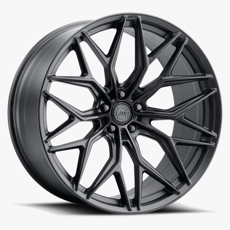 AL13 FR80, Deep Concave Profile, 21x10.5, 5x108 to 5x132, ET2 to 48, CB57.1 to 84.1, Satin Black
