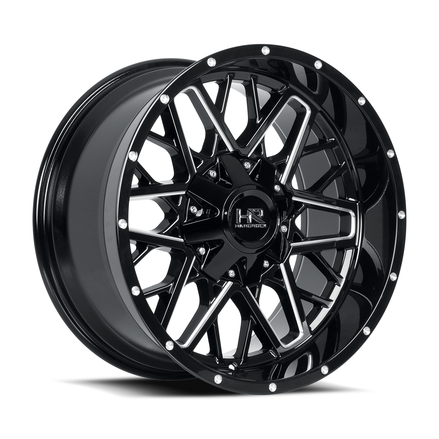 Hardrock Offroad Bomber, 20x12, 5x150/139.7, ET-51, CB110.3, Gloss Black Milled