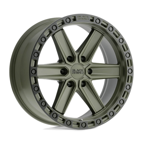 Black Rhino Hard Alloys HENDERSON, 17X9, 6X135, ET0, CB87.1, OLIVE DRAB GREEN W/ BLACK RING 1790HDS006135N87