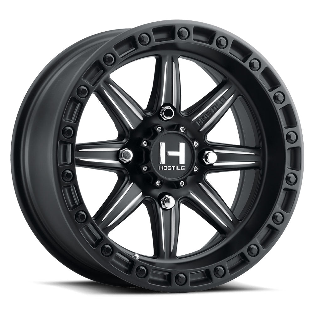 Hostile (UTV) Alpha, 15x8, 4x137, ET0, CB110.2, Blade Cut (Satin)