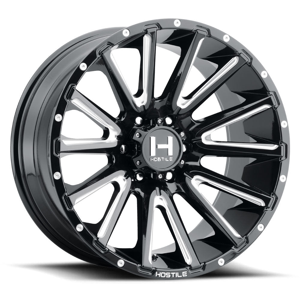 Hostile Typhoon (Truck Series) 20x12, 6x139.7, ET-44, CB106.1, Blade Cut - H123-2012655047B