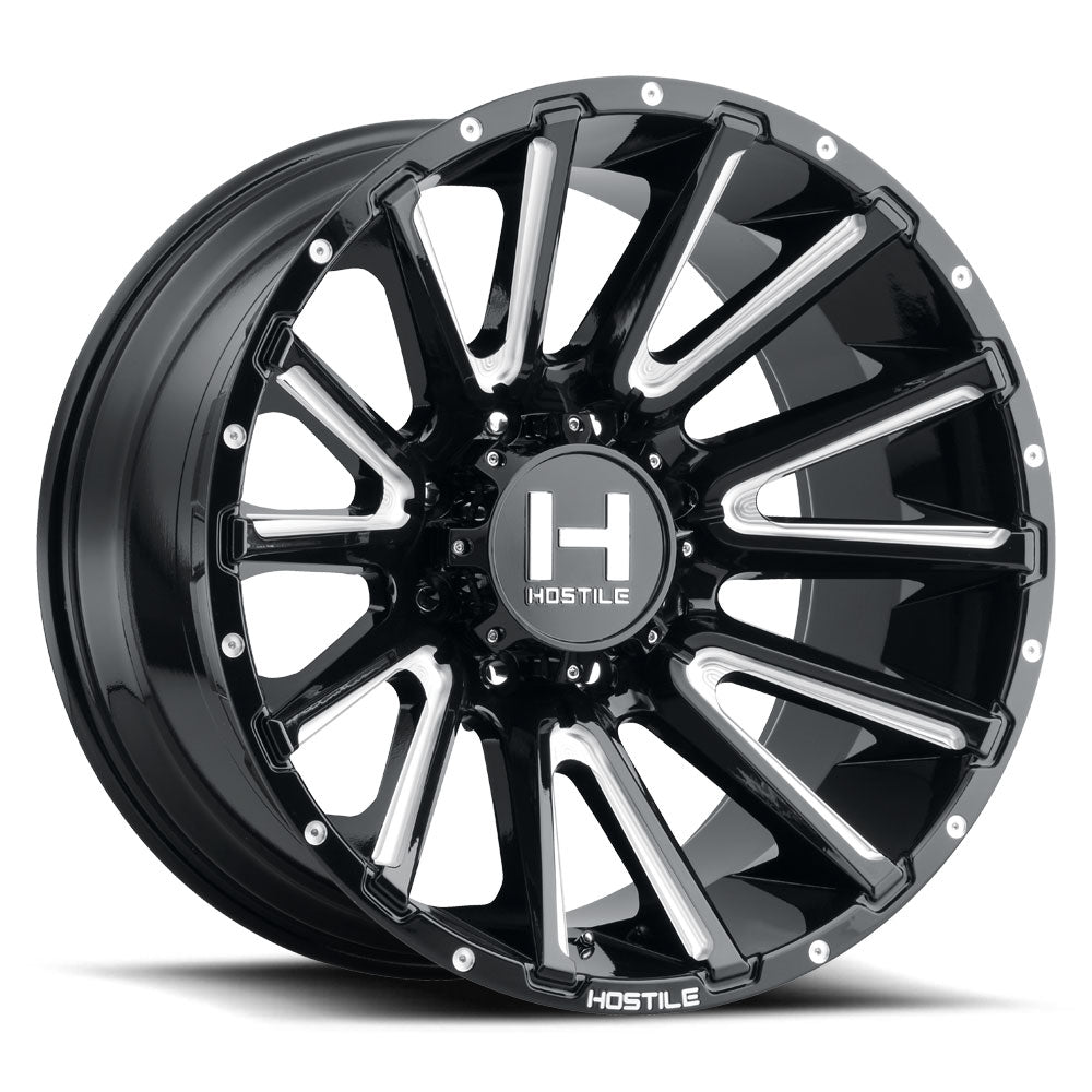 Hostile Typhoon (Truck Series) 22x10, 8x165.1, ET-25, CB125.2, Blade Cut - H123-2210816545B