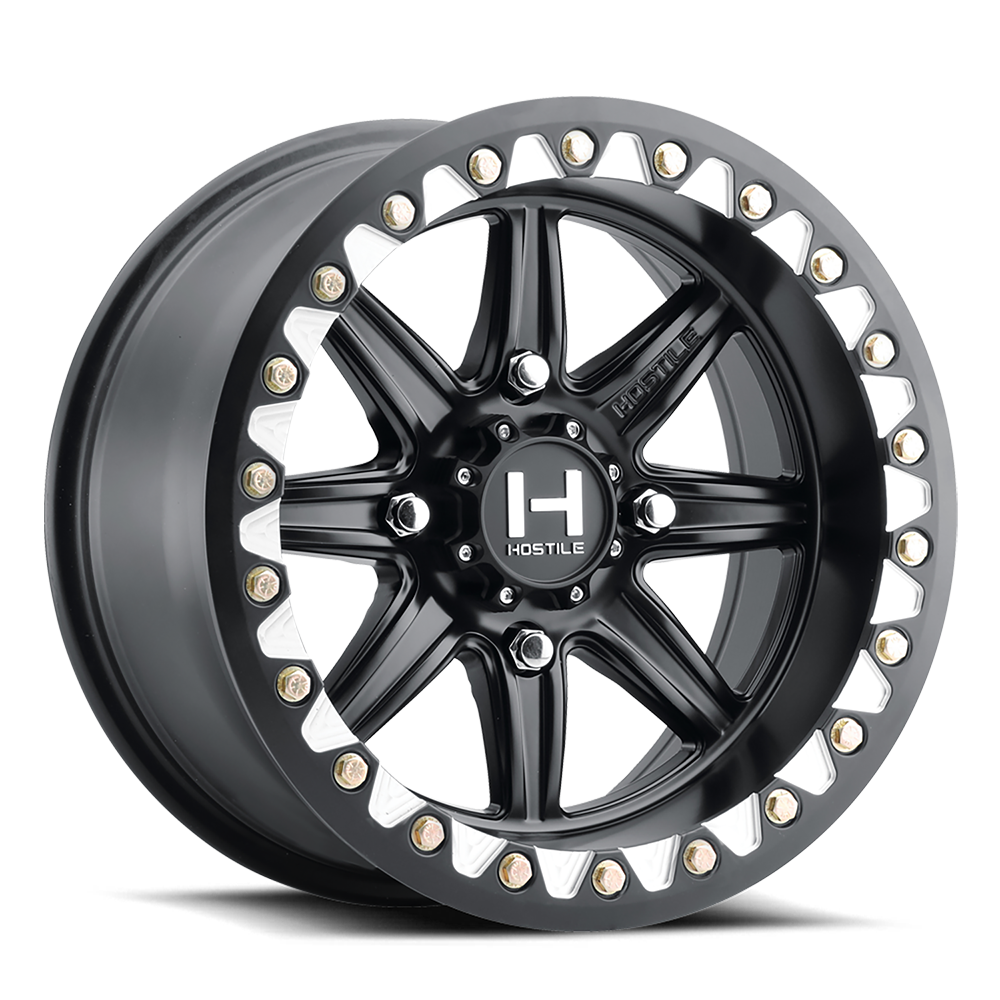 Hostile (UTV) Alpha-Beadlock, 15x8, 4x156, ET0, CB132, Asphalt (Satin)