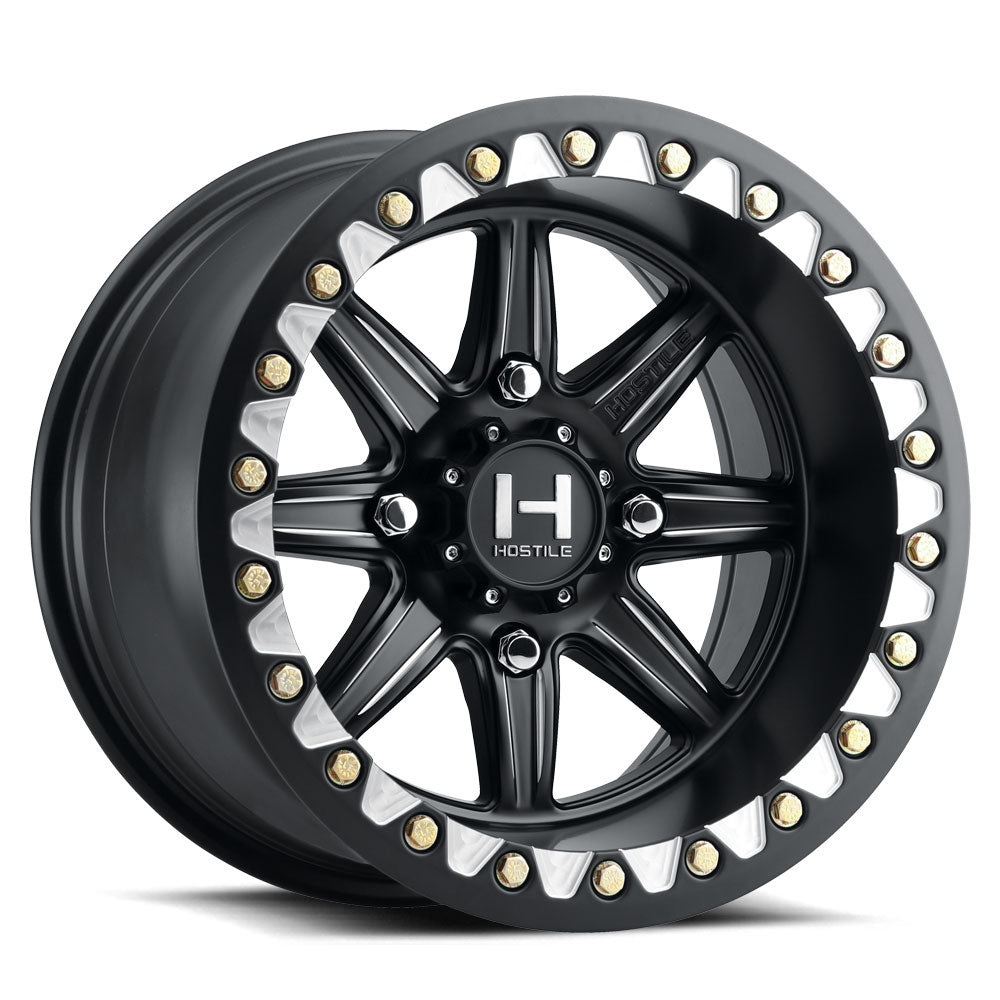 Hostile (UTV) Alpha-Beadlock, 15x7, 4x137, ET13, CB110.2, Blade Cut (Satin)