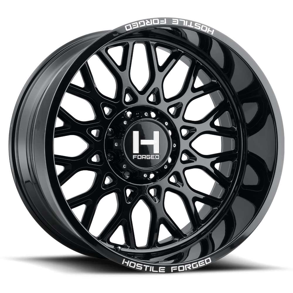 Hostile (Forged) Savage 26x14, 8x165, ET-76, CB125.2, Gloss Black - HF08-2614816545GB