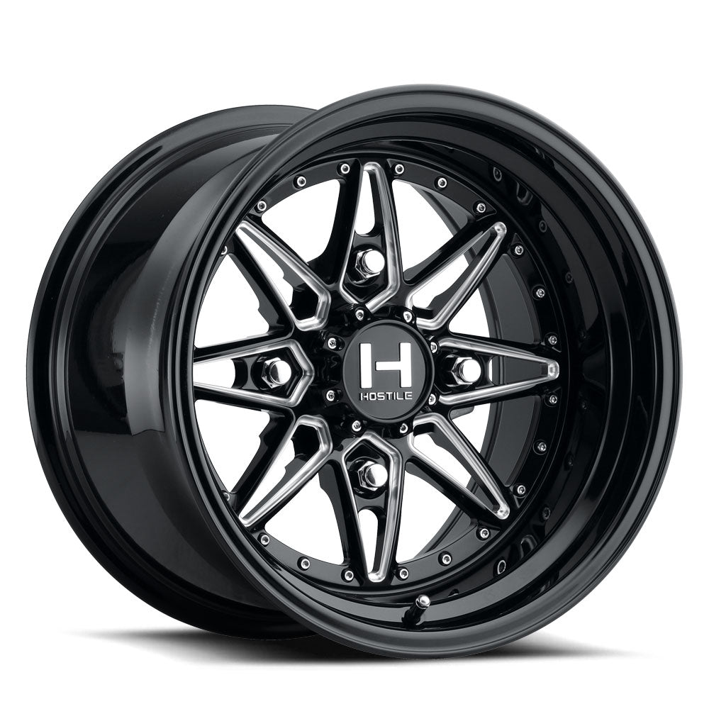 Hostile (UTV Forged) Blaster, 15x10, 4x137, ET0, CB110.2, Blade Cut (Gloss)