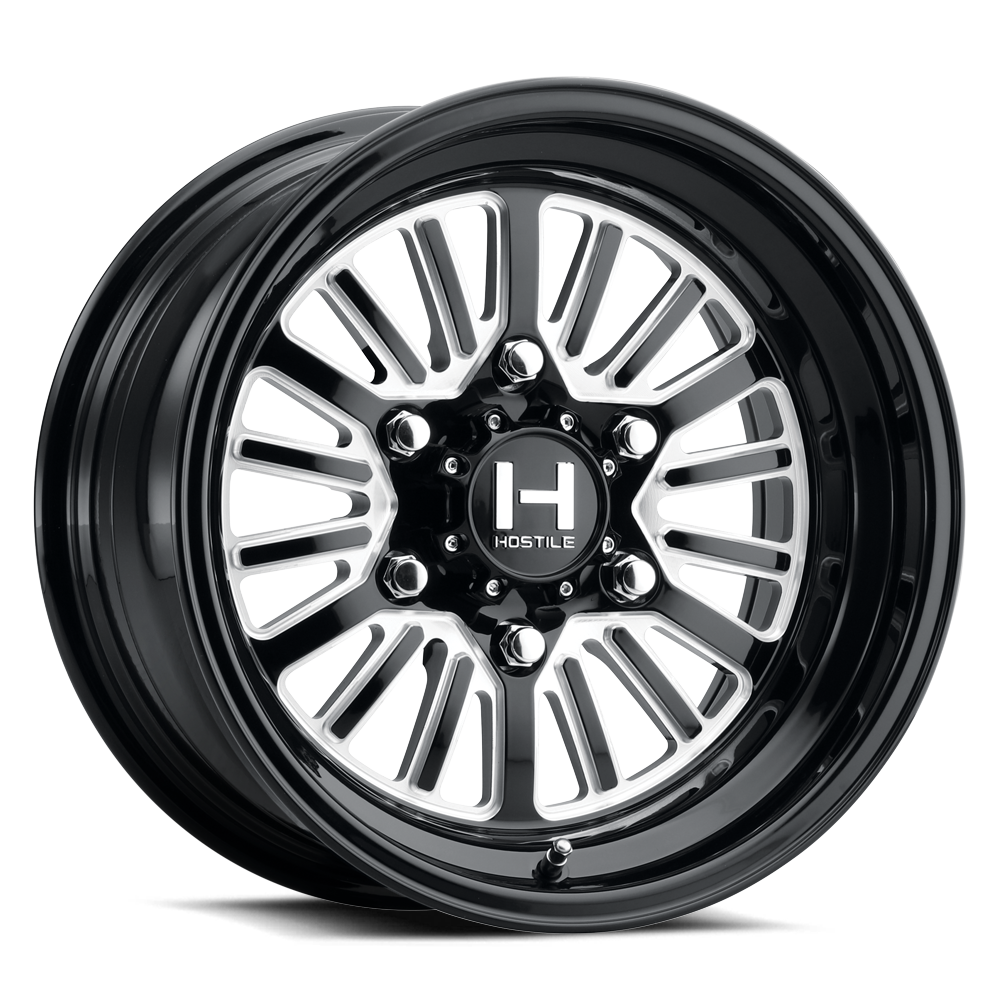 Hostile (UTV Forged) Titan-Beadlock, 15x8, 6x139.7, ET0, CB96, Gloss Black Cut