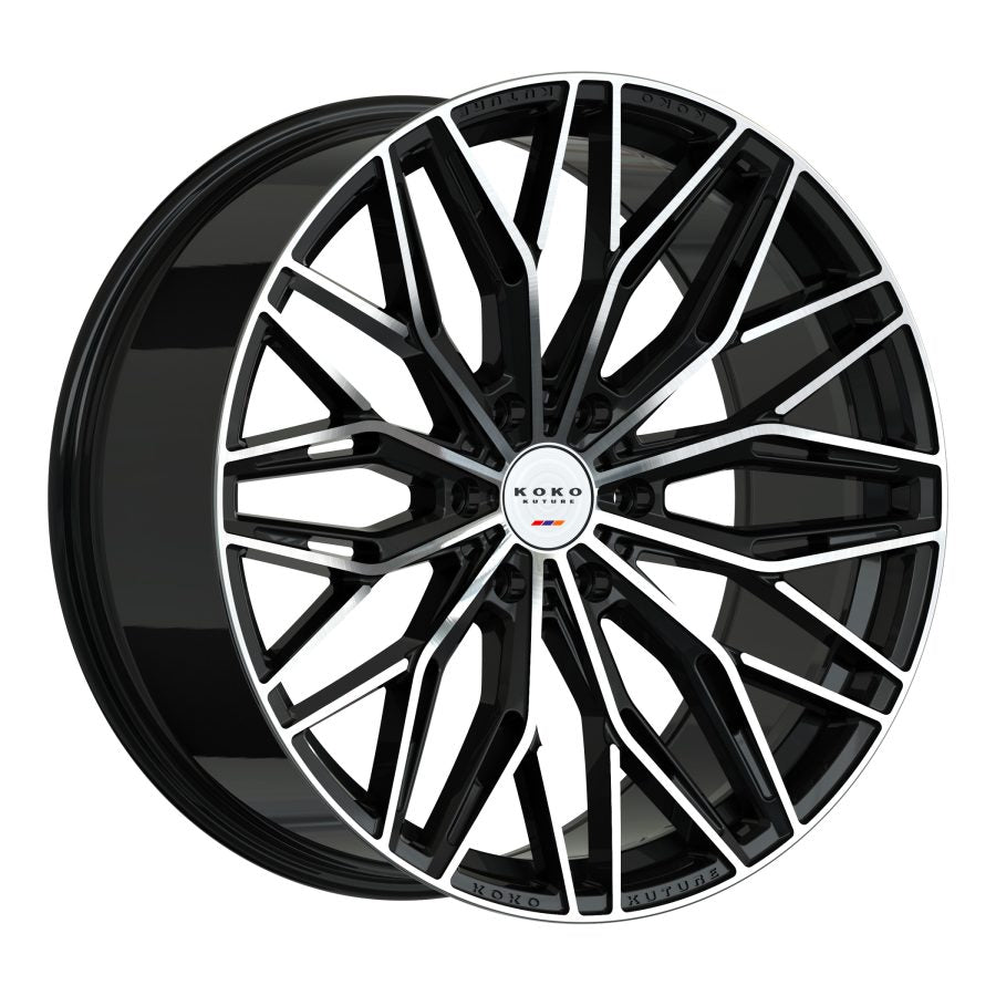 Koko Kuture Como 12, Deep Profile, 22x9.5, 6x135, ET30, CB86.9, Machined Black