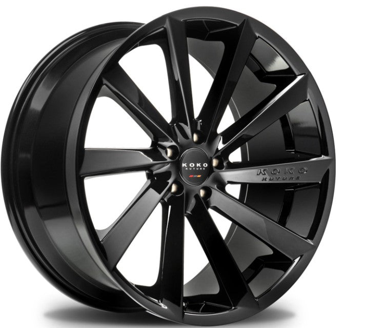 Koko Kuture Kapan, Deep Profile, 24x10, 6x139.7, ET15, CB78.1, Gloss Black
