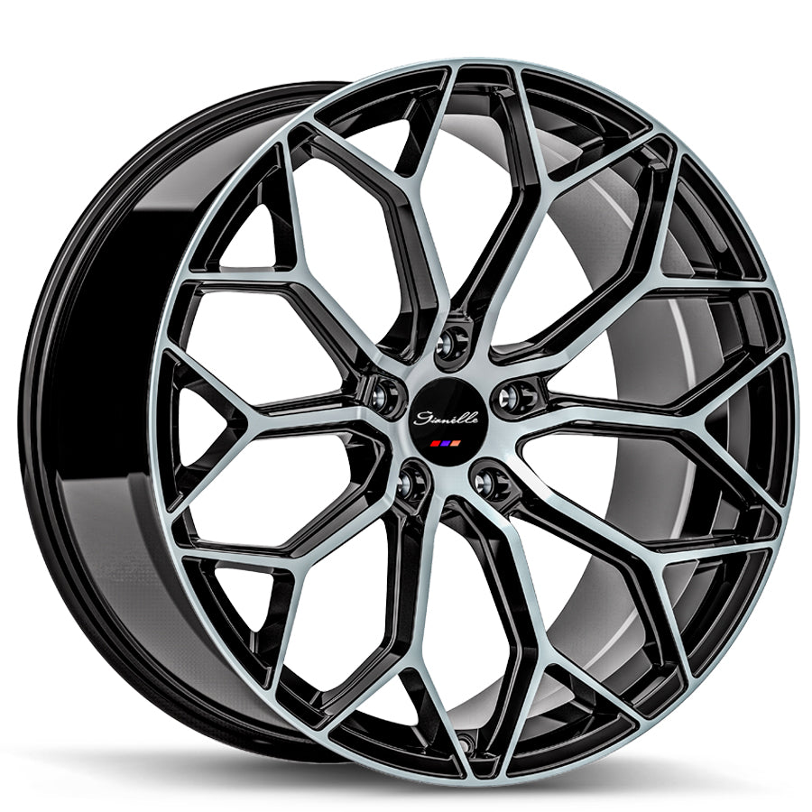 Gianelle Monte Carlo, 20x10, 5x100 to 5x132, ET20 to 45, CB54.1 to 84.1, Machined Black - 2010Z20GAMOCMB