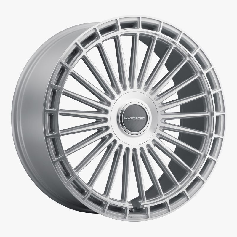 MV Forged MVF40, Semi Concave Profile, 24x10, 5X112, ET10, CB66.6, Diamond Silver