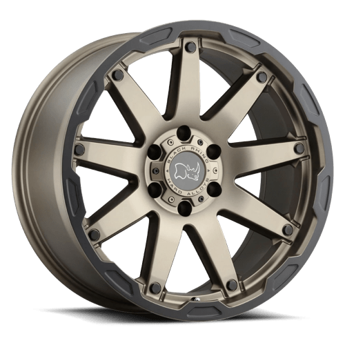 Black Rhino Hard Alloys OCEANO, 20X9.5, 6X135, ET12, CB87.1, MATTE BRONZE W/ BLACK RING 2095OCN126135Z87
