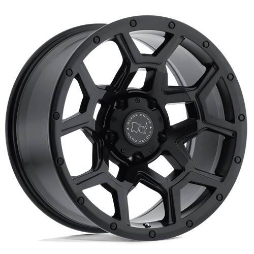 Black Rhino Hard Alloys OVERLAND, 18X8, 5X127, ET30, CB71.5, MATTE BLACK 1880VRL305127M71