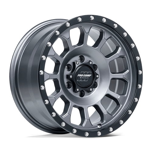 Pro Comp Alloys PA34 ROCKWELL, 17X8.5, 5X127, ET0, CB71.5, MATTE GRAPHITE W/ BLACK LIP