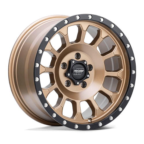 Pro Comp Alloys PA34 ROCKWELL, 17X8.5, 6X135, ET0, CB87.1, MATTE BRONZE W/ BLACK LIP