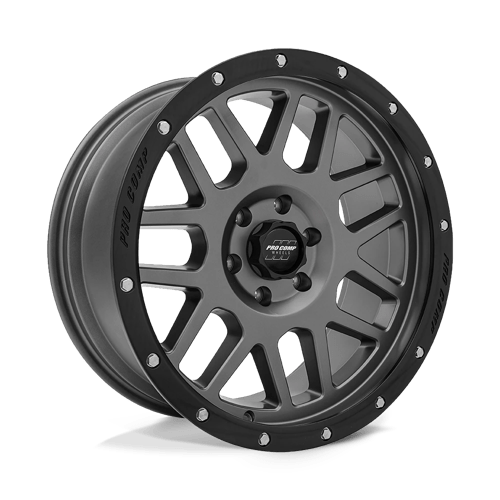 Pro Comp Alloys PA40 VERTIGO, 20X9, 6X139.7, ET-12, CB108, DARK GRAY W/ BLACK LIP