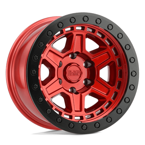 Black Rhino Hard Alloys RENO, 20X9.5, 5X127, ET-18, CB71.5, CANDY RED W/ BLACK RING & BOLT 2095REN-85127R71