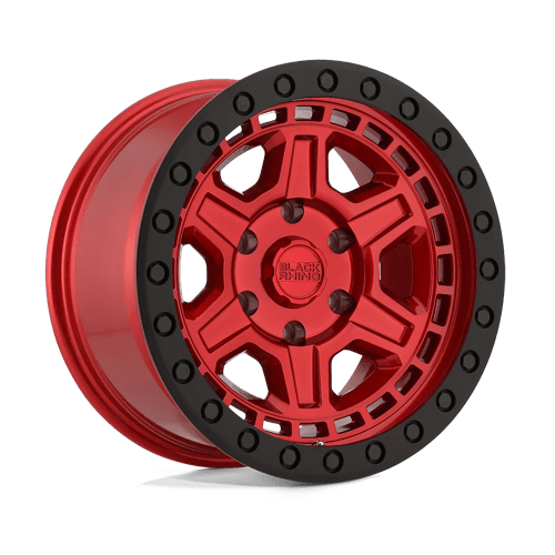Black Rhino Hard Alloys RENO, 17X9, 6X139.7, ET0, CB112.1, CANDY RED W/ BLACK RING & BOLT 1790REN006140R12