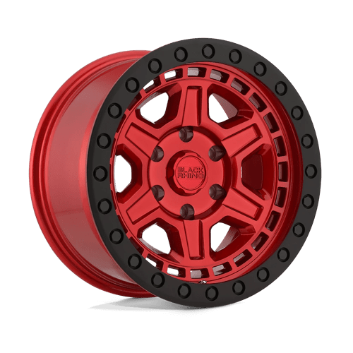 Black Rhino Hard Alloys RENO, 17X9, 6X135, ET0, CB87.1, CANDY RED W/ BLACK RING & BOLT 1790REN006135R87