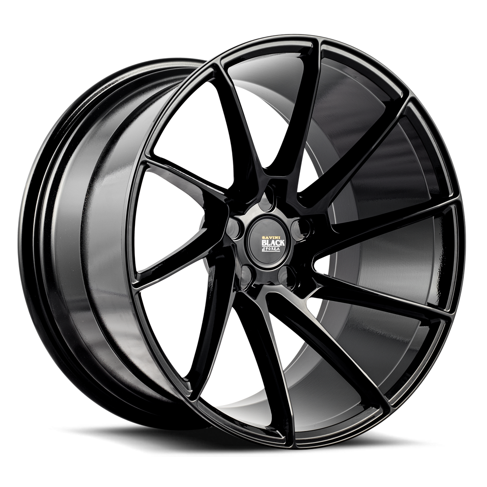 Savini BM15, 20x11, 5x108 to 5x132, ET15 to 30, CB57.1 to 84.1, Gloss Black - BM15-20110000G1557L