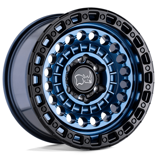 Black Rhino Hard Alloys SENTINEL, 17X8.5, 8X180, ET0, CB124.2, COBALT BLUE W/ BLACK RING 1785STN008180U24