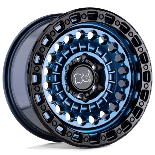 Black Rhino Hard Alloys SENTINEL, 20X9.5, 5X127, ET-18, CB71.5, COBALT BLUE W/ BLACK RING 2095STN-85127U71