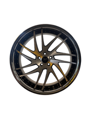 Savini SV49, 24x9.5, 5x120, ET35, CB72.56, Brushed Black Chrome Lip