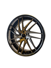 Savini SV49, 24x9.5, 5x120, ET35, CB72.56, Brushed Black Chrome Lip