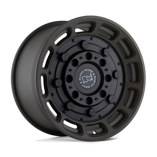 Black Rhino Hard Alloys WARTHOG, 17X8.5, 6X139.7, ET-18, CB112.1, MATTE OD GREEN W/ BLACK CENTER 1785WHG-86140N12