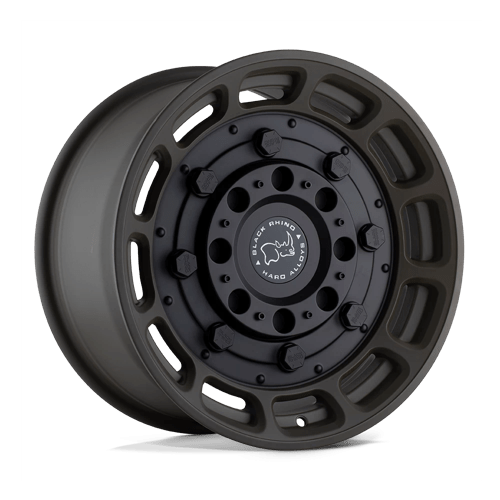 Black Rhino Hard Alloys WARTHOG, 17X8.5, 6X139.7, ET0, CB112.1, MATTE OD GREEN W/ BLACK CENTER 1785WHG006140N12