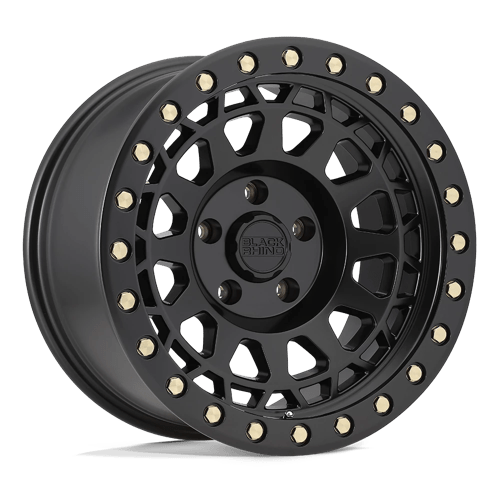 Black Rhino Hard Alloys PRIMM, 17X9, 5X127, ET0, CB71.5, MATTE BLACK W/ BRASS BOLTS 1790PRM005127M71