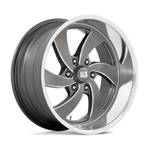 US Mag 1PC U133 DESPERADO, 20X9.5, 6X139.7, ET1, CB90.7, ANTHRACITE MILLED DIAM-CUT LIP U1332095D8+01L