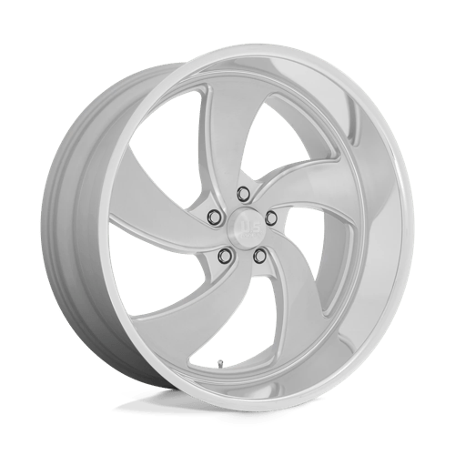 US Mag 1PC U134 DESPERADO, 24X10, 5X127, ET5, CB78.1, SILVER BRUSH FACE MILL DC-LIP U134240073+05L
