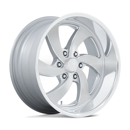 US Mag 1PC U134 DESPERADO, 20X8, 6X139.7, ET1, CB90.7, SILVER BRUSH FACE MILL DC-LIP U1342080D8+01L