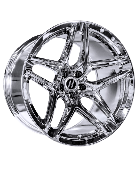 Heritage Wheel Ebisu Monoc, 18x11, 5x98 to 5x105, ET6, CB73.1, Chrome