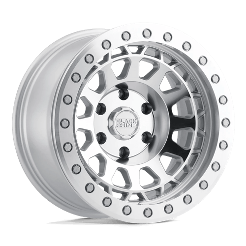Black Rhino Hard Alloys PRIMM, 18X9.5, 8X170, ET0, CB125.1, SILVER W/ MIRROR FACE MACH RG 1895PRM008170S25